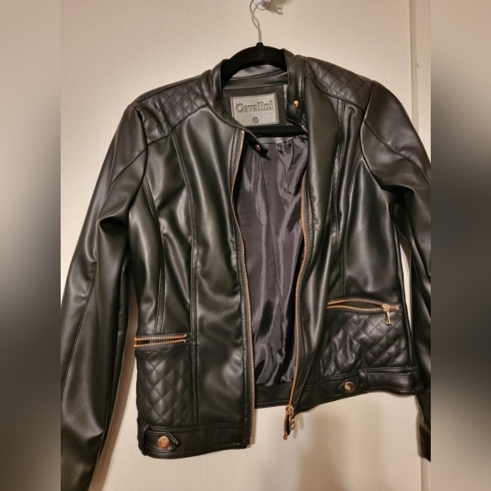 Faux leather jacket